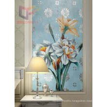 Blue Color Hand Cur Art Mosaic Picture (CFD58)